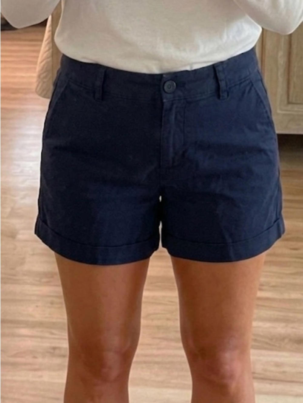Nautica Women's Dark Navy Casual Bermuda Shorts